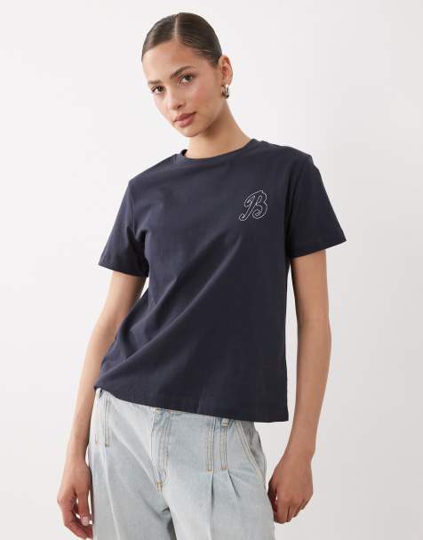 Barbour Rosalieb short sleeve logo t-shirt in navy
