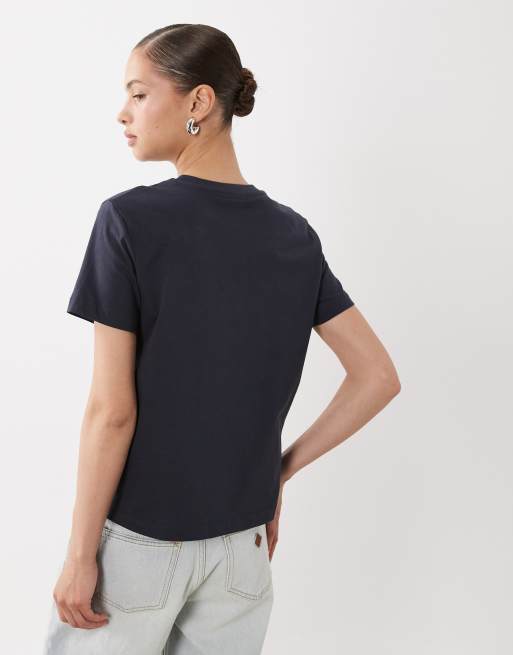 Barbour Rosalieb short sleeve logo t-shirt in navy, 4 of 4