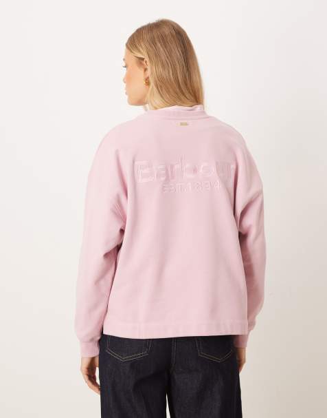 Barbour rosie sweatshirt in cherry blossom pink - view 1