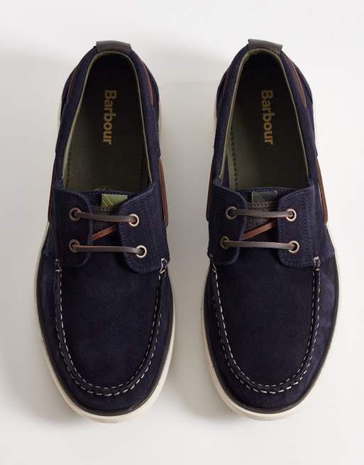 Barbour Rothley suede boat shoe in navy, 5 of 5