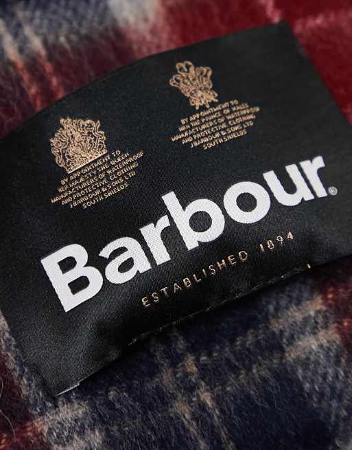 Barbour – Rött och blått, skotskrutigt gåvoset med halsduk och handskar, 4 av 4