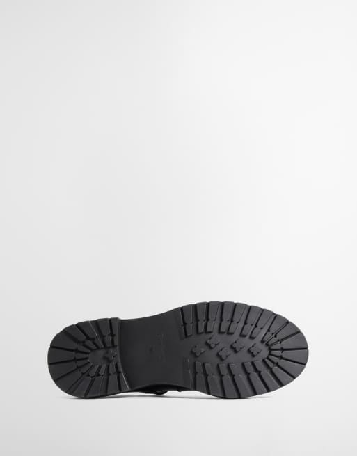 Barbour Ryton leather buckle mary jane shoes in black, 4 of 4