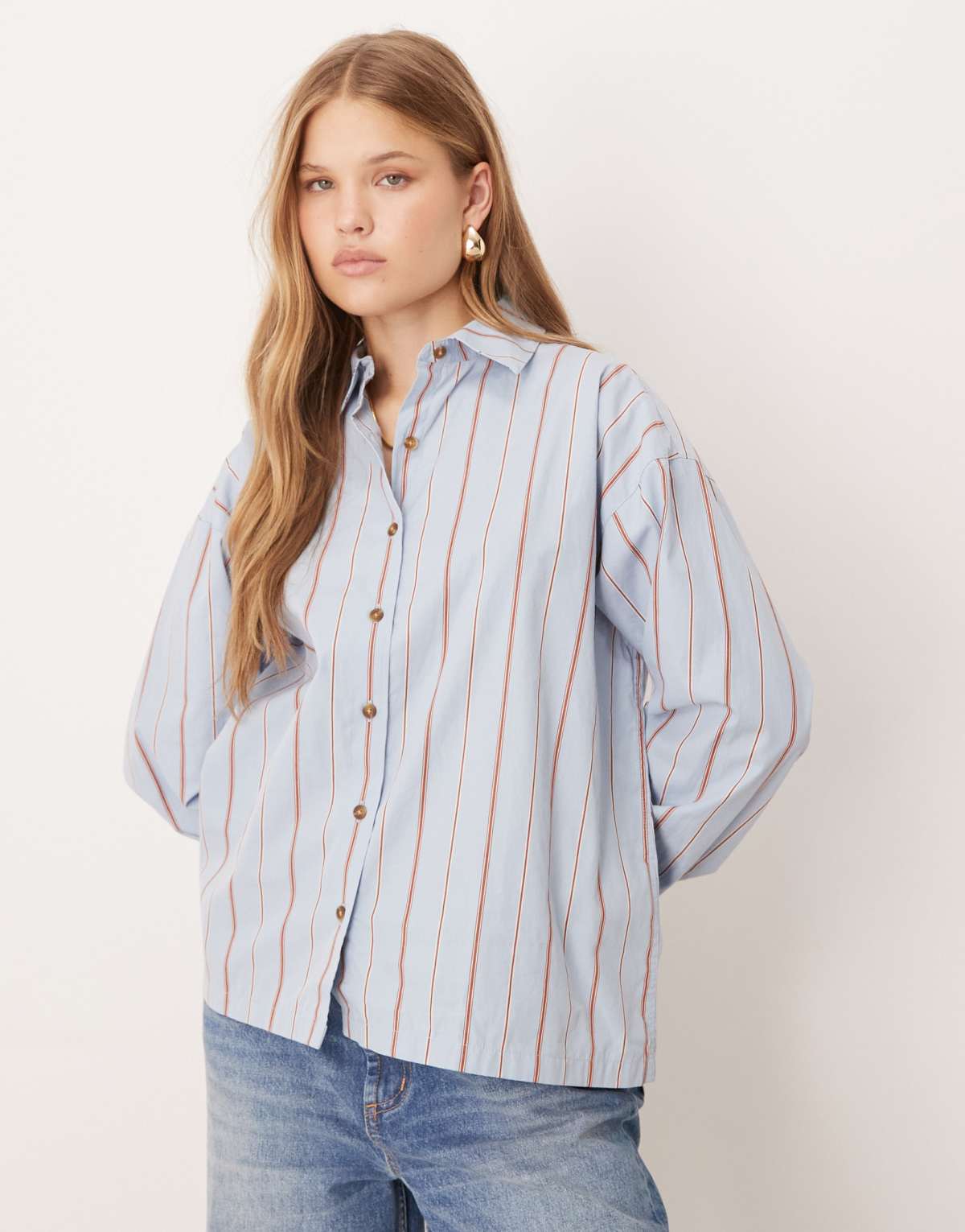 Barbour Saffron shirt in ice blue stripe - LBLUE