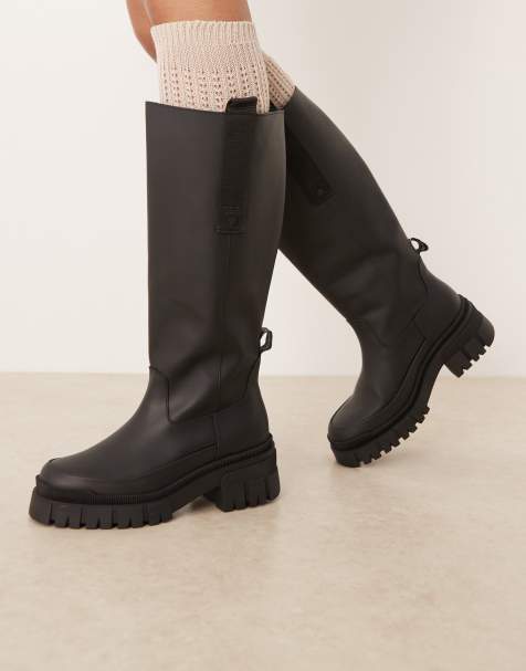 Barbour Saidie tall boot in black - view 1