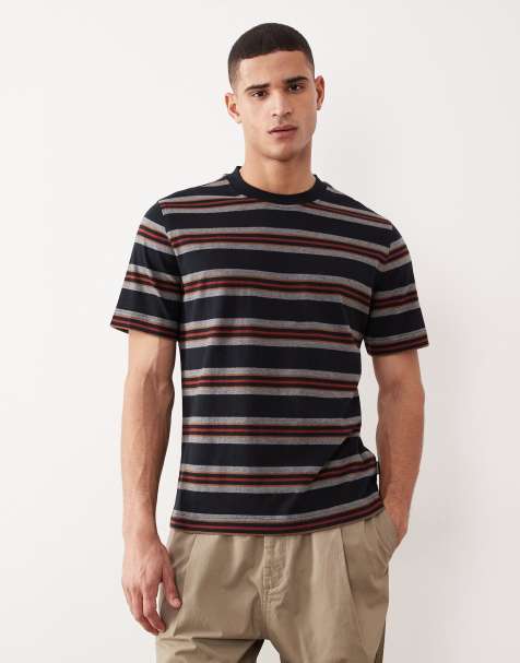 Barbour sandwick relaxed striped t-shirt in black