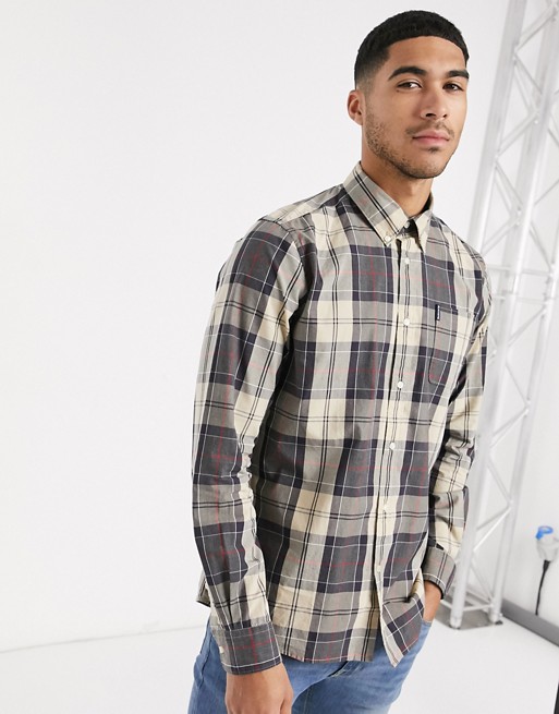Barbour Sandwood check shirt in stone