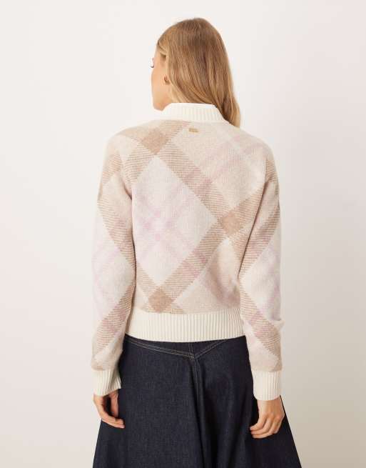 Barbour sara knitted jumper in multi, 3 of 4