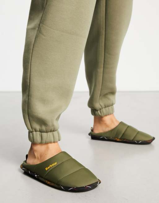 Barbour store slippers Green