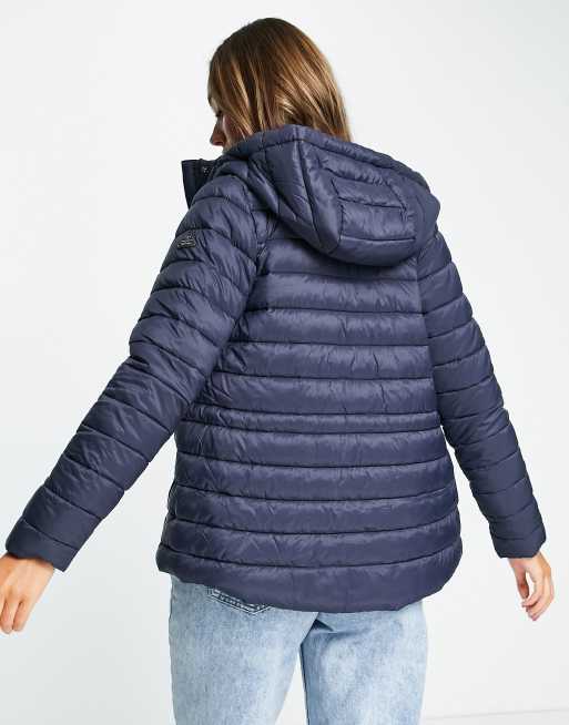 Barbour skysail store quilted hooded jacket