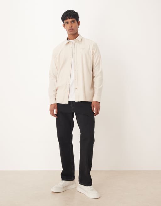 Barbour Sealane relaxed shirt in ecru - BEIGE, 2 of 5