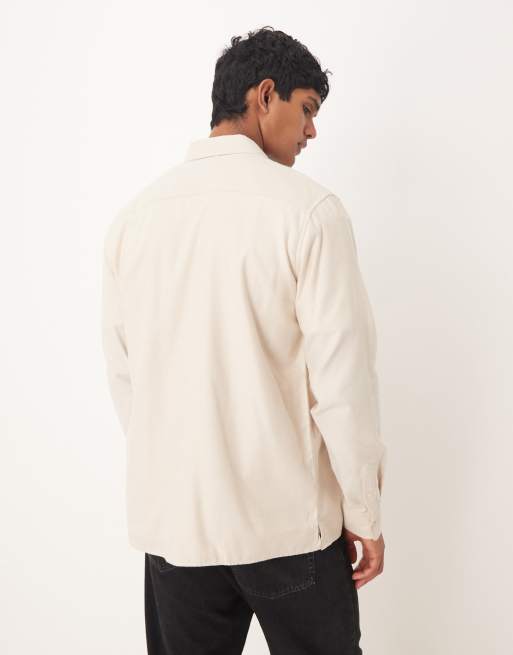 Barbour Sealane relaxed shirt in ecru - BEIGE, 3 of 5