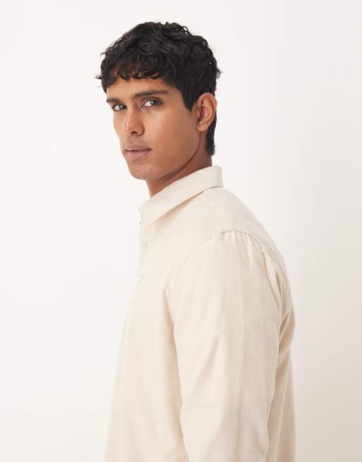 Barbour Sealane relaxed shirt in ecru - BEIGE, 4 of 5