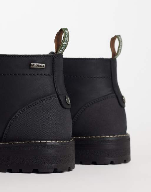 Barbour Shawdon waterproof leather chukka boots in black, 3 of 4