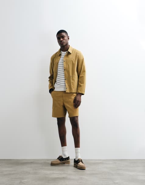 Barbour Sherburn co-ord cargo shorts in camel brown - view 1