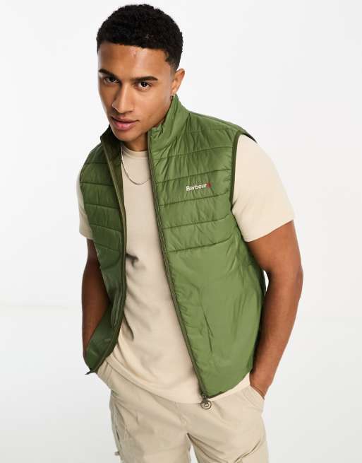 Barbour vest hot sale mens Green