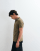 Barbour short sleeve tartan detail pique polo shirt in khaki