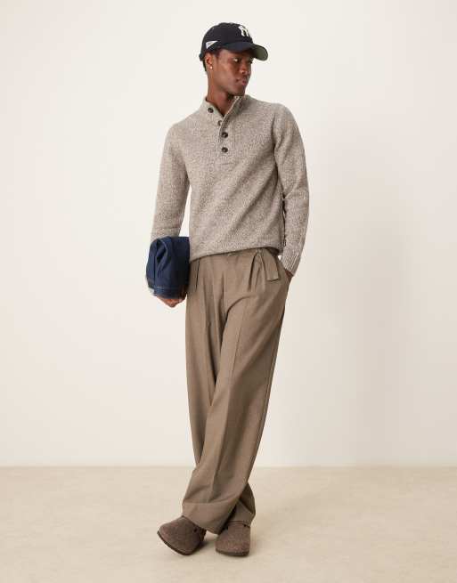 Barbour Sid half zip knitted jumper