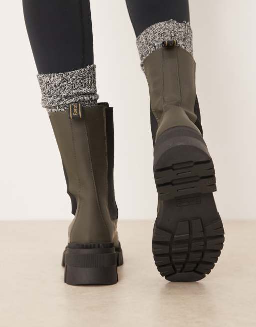 Barbour Sidneigh chelsea boot in olive green , 4 of 4