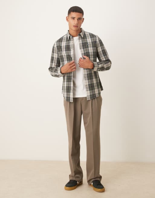 Barbour Sillwith tailored checked shirt in navy - NAVY, 2 of 5