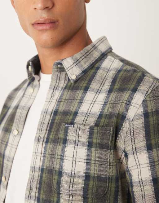 Barbour Sillwith tailored checked shirt in navy - NAVY, 5 of 5