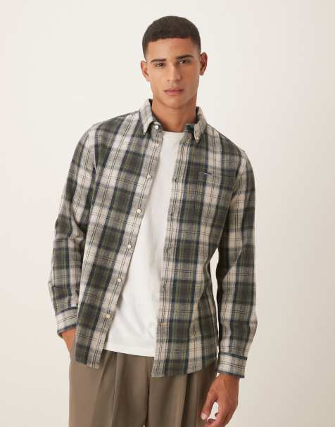 Barbour Sillwith tailored checked shirt in navy - NAVY