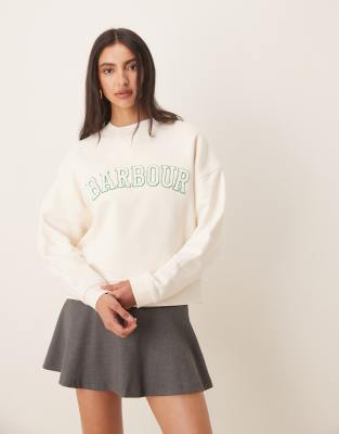 [Barbour] Barbour Silverdale sweatshirt in neutral 12 neutral