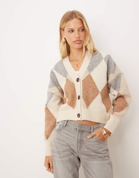Barbour Silvia knitted cardigan in multi - view 1