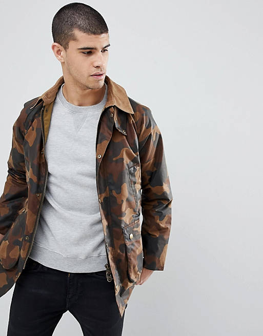 Barbour Slim Fit Bedale in All Over Camo | ASOS