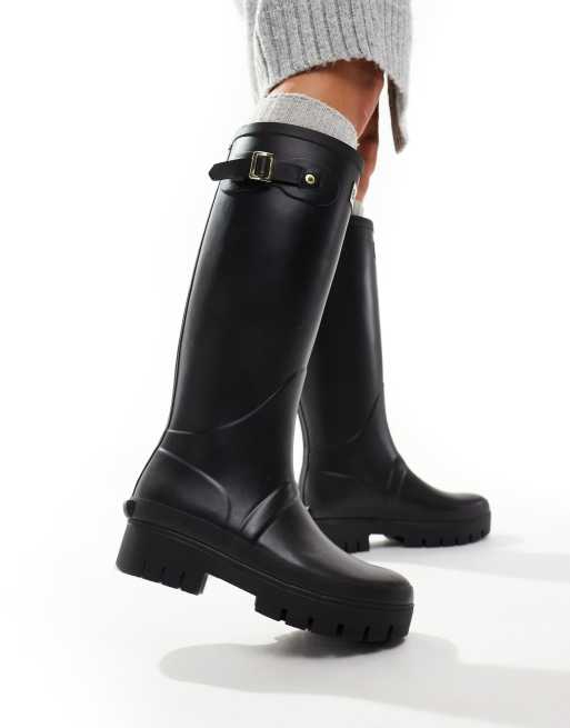 Barbour Snowdon tall welly in black