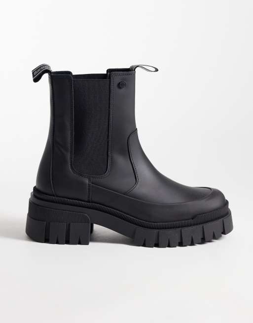 Barbour Sofie chunky chelsea boots in black, 4 of 4