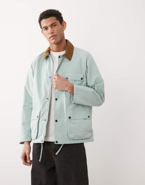 Barbour Solway showerproof jacket in mint blue - view 1