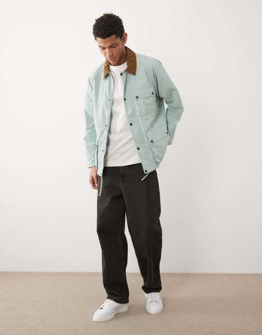Barbour Solway showerproof jacket in mint blue | ASOS