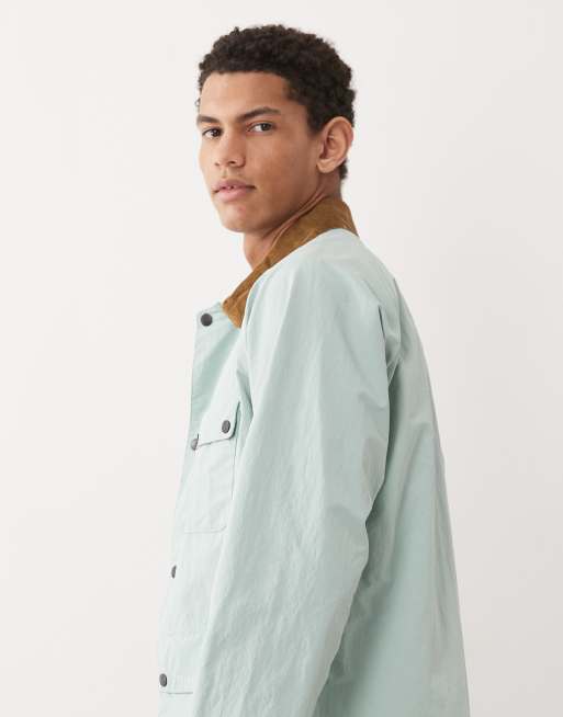 Barbour Solway showerproof jacket in mint blue, 4 of 5