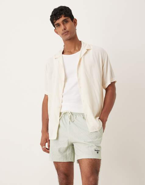 Barbour Somerset swim shorts in pale apple - view 1