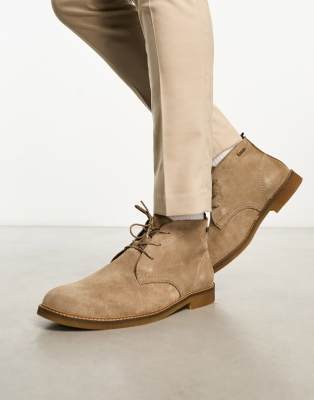 light beige desert boots
