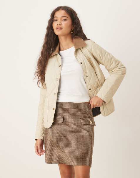 Barbour Sophia mini skirt in multi check - view 1