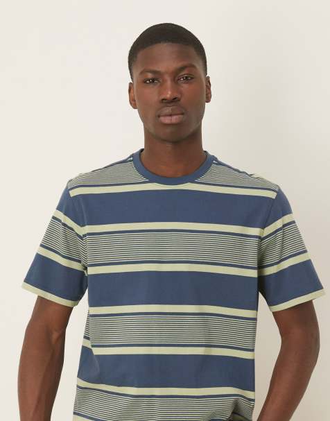 Barbour Spilman stripe t-shirt in dark denim - view 1