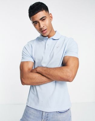 Barbour sports polo in light blue