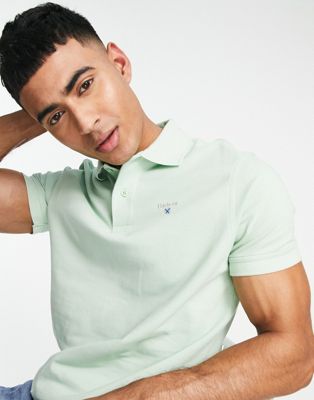Barbour sports polo in mint greeb