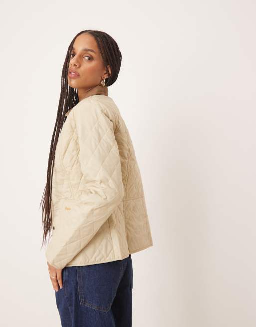 Barbour Summer Liddesdale quilt jacket in light pink | ASOS