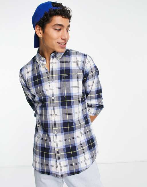 Barbour blue sale check shirt