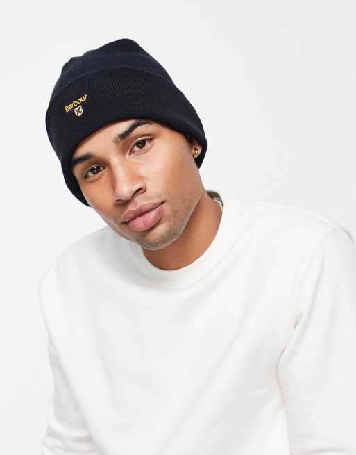 Barbour - Swinton - Beanie met logo in marineblauw