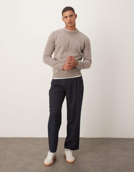 Barbour Tainsbury crew neck sweater in stone - STONE, 2 of 5