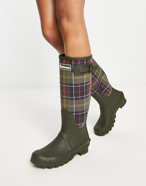 Green store barbour wellies