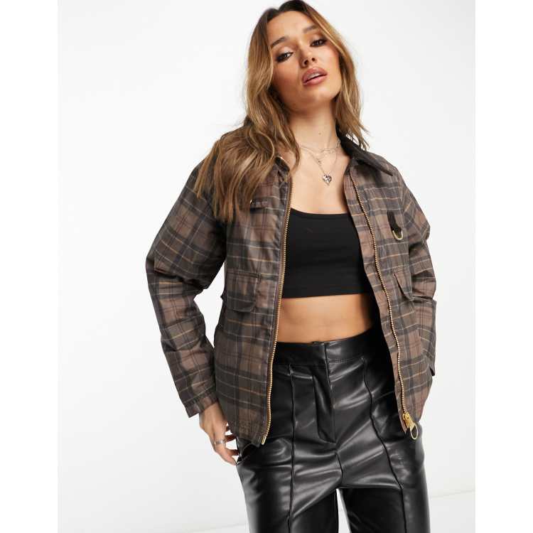 Tartan best sale wax jacket