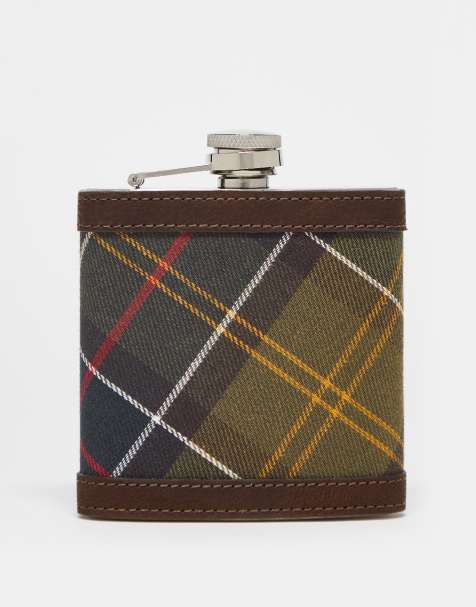 Barbour tartan hip flask - view 1