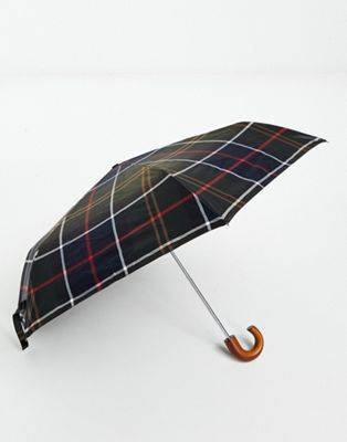 Barbour tartan mini umbrella