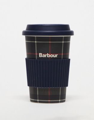 Barbour tartan travel cup in multi