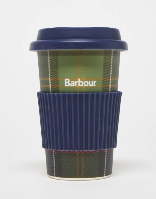 Barbour - Tazza da viaggio riutilizzabile a quadri scozzesi