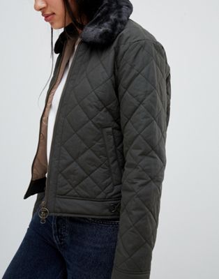 barbour tetbury cropped quilted jacket